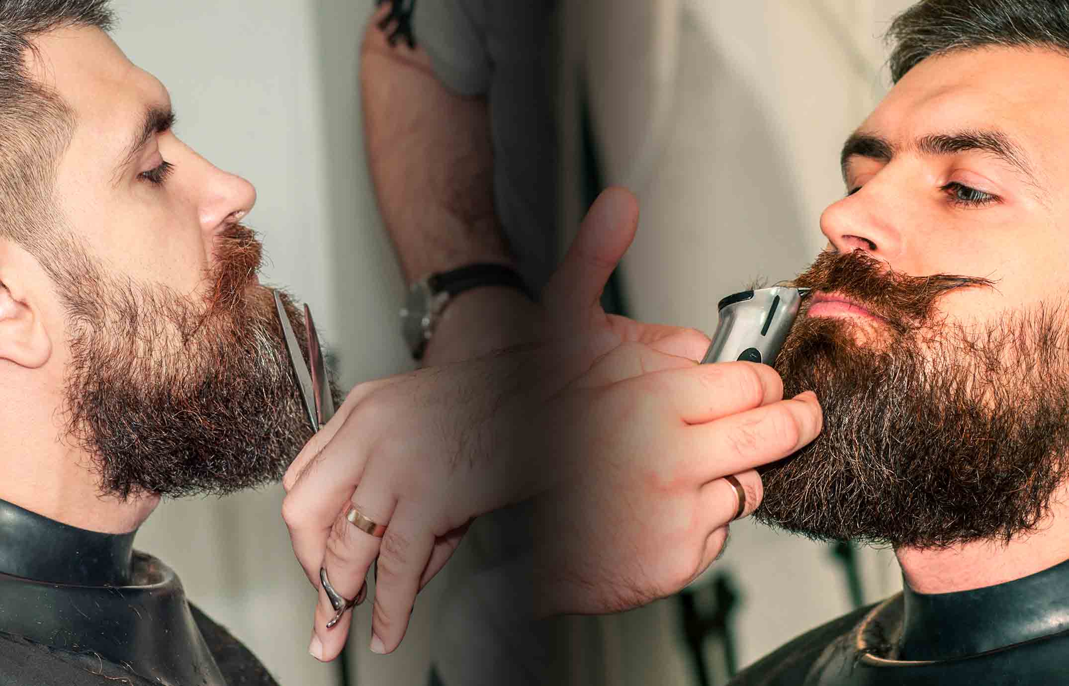 Tailler sa Barbe → Tondeuse ○ Ciseaux ✂