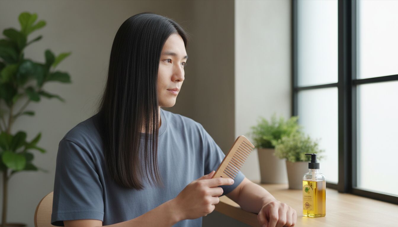 comment avoir les cheveux lisse homme naturellement