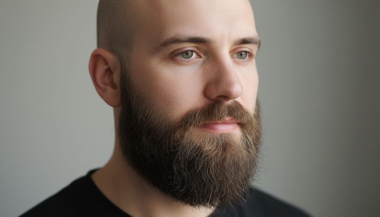 coupe barbe homme chauve