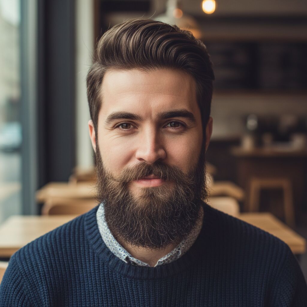 barbe complète homme
